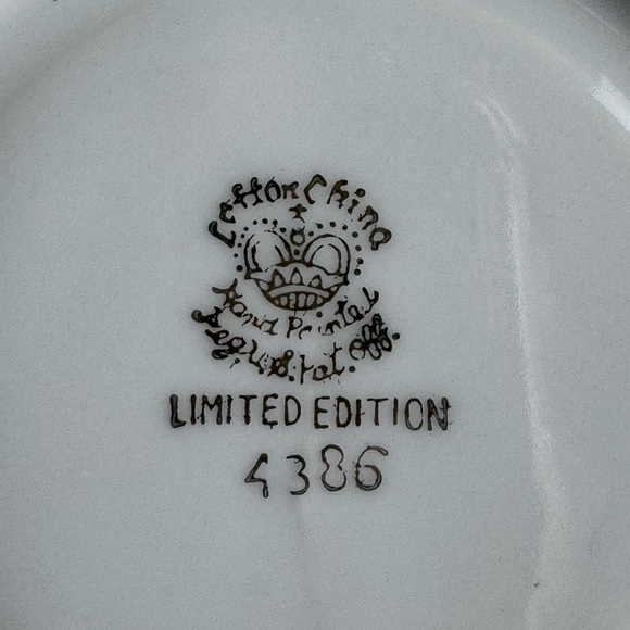 Vintage Lefton England hand painted bone china cup and saucer - Picture 8 of 9